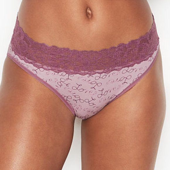 XL Love ❤️ VS Lace-Waist High-Leg Brief 💕 - Picture 5 of 16